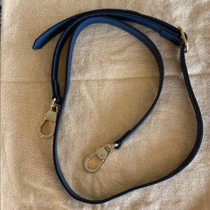 Gucci Bag Adjustable Replacement Strap-Blue Leather w/Gold-Tone Hardware